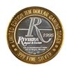 Image 1 : .999 Silver Riviera Hotel & Casino Las Vegas $10 Casino Limited Edition Gaming Token