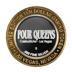 .999 Silver Four Queens Hotel & Casino  Nevada $10 Limited Edition Gaming Token