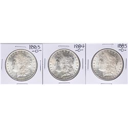 Lot of 1883-O, 1884-O, 1885-O $1 Morgan Silver Dollar Coins