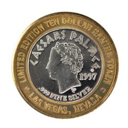 .999 Silver Caesars Palace Las Vegas, Nevada $10 Casino Limited Edition Gaming Token