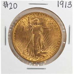 1913 $20 St. Gaudens Double Eagle Gold Coin