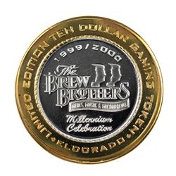 .999 Fine Silver Eldorado Reno, Nevada $10 Limited Edition Gaming Token