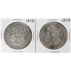 Image 1 : Lot of (2) 1878 $1 Morgan Silver Dollar Coins