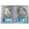 Image 2 : Lot of 2008-2009 $1 American Silver Eagle Coins PCGS MS70 First Strike