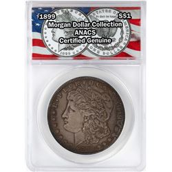 1899 $1 Morgan Silver Dollar Coin ANACS Certified Genuine