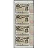 Image 1 : Uncut Sheet of (4) State of Louisiana Baby Bond Obsolete Notes