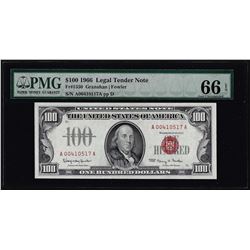 1966 $100 Legal Tender Note Fr.1550 PMG Gem Uncirculated 66EPQ