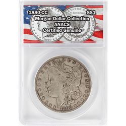 1880-CC $1 Morgan Silver Dollar Coin ANACS Certified Genuine