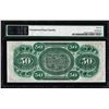 Image 2 : 1872 $50 State of South Carolina Revenue Bond Obsolete Note PMG Gem Uncirculated 66EPQ