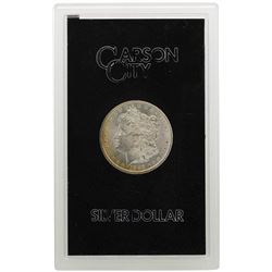 1883-CC $1 Morgan Silver Dollar Coin GSA Amazing Rainbow Toning