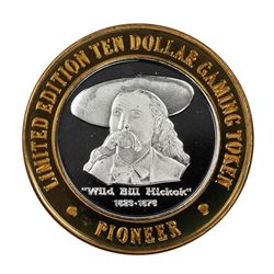 .999 Silver Pioneer Hotel & Gambling Hall $10 Casino Limited Edition Gaming Token