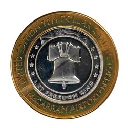 .999 Silver McCarran International Airport Las Vegas, NV $10 Limited Gaming Token