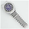 Image 5 : Rolex Mens Stainless Steel Blue Vignette 3 ctw Diamond Datejust 36MM Wristwatch