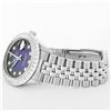 Image 6 : Rolex Mens Stainless Steel Blue Vignette 3 ctw Diamond Datejust 36MM Wristwatch