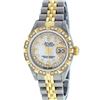 Image 2 : Rolex Ladies Two Tone 14K Mother Of Pearl Pyramid Diamond Datejust Wristwatch