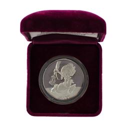 1987 Rarities Mint Disney Dopey 1oz Silver Proof Coin w/Box & COA