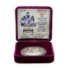 Image 3 : 1987 Rarities Mint Disney Dopey 1oz Silver Proof Coin w/Box & COA