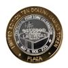 Image 1 : .999 Silver Plaza Las Vegas, NV $10 Casino Limited Edition Gaming Token
