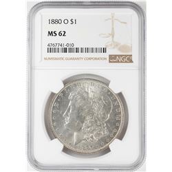 1880-O $1 Morgan Silver Dollar Coin NGC MS62