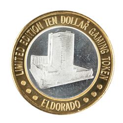 .999 Fine Silver Eldorado Reno, Nevada $10 Limited Edition Gaming Token