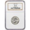 Image 1 : 1948 Washington Quarter Coin NGC MS66