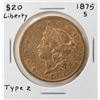 Image 1 : 1875-S Liberty Head $20 Double Eagle Gold Coin