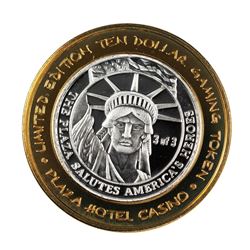 .999 Silver Plaza Las Vegas, NV $10 Casino Limited Edition Gaming Token