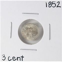 1852 Three Cent Silver Coin