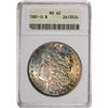 Image 1 : 1881-O $1 Morgan Silver Dollar Coin ANACS MS62 Amazing Toning