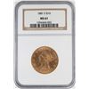 Image 1 : 1881-S $10 Liberty Head Eagle Gold Coin NGC MS61