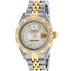Image 2 : Rolex Ladies Two Tone 14K Mother Of Pearl Diamond 26MM Datejust Wristwatch