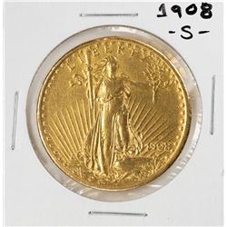 1908-S $20 St. Gaudens Double Eagle Gold Coin