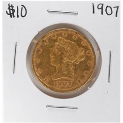 1907 $10 Liberty Head Eagle Gold Coin
