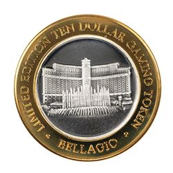 .999 Silver Bellagio Las Vegas, NV $10 Casino Limited Edition Gaming Token