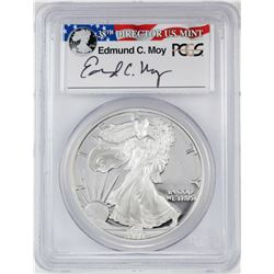 1997-P $1 Proof American Silver Eagle Coin PCGS PR69DCAM Edmund Moy Signature