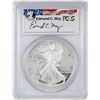 Image 1 : 1997-P $1 Proof American Silver Eagle Coin PCGS PR69DCAM Edmund Moy Signature