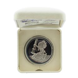 1987 Rarities Mint Disney Dopey 1oz Silver Proof Coin w/Box & COA
