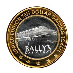 .999 Silver Ballys Las Vegas $10 Casino Limited Edition Gaming Token
