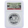 Image 1 : 2014 China Silver Panda Smithsonian Institution Medal NGC PF70 Ultra Cameo w/Box & COA