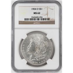 1904-O $1 Morgan Silver Dollar Coin NGC MS62