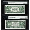 Image 2 : (2) Consecutive 1935G $1 Silver Certificate STAR Notes PMG Choice Uncirculated 64EPQ