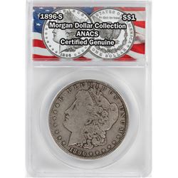 1896-S $1 Morgan Silver Dollar Coin ANACS Certified Genuine