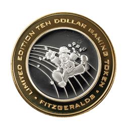 .999 Silver Fitzgeralds Casino & Hotel Reno, Nevada $10 Limited Edition Gaming Token