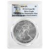 Image 1 : 2016-P $1 American Silver Eagle Coin PCGS Gem BU Struck at the Philadelphia Mint