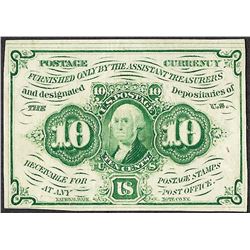 July 17, 1862 Ten Cents First Issue Fractional Currency Note
