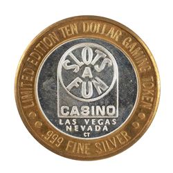 .999 Silver Slots A Fun Casino Las Vegas, NV $10 Limited Edition Casino Gaming Token