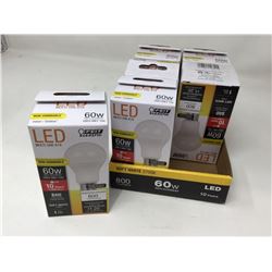 Case of LED Non-Dimming 60W Light Bulbs