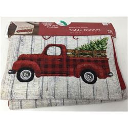 Plaid Tree Truck Table Runner (182cm)