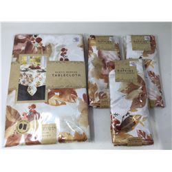 Rustic Series Tablecloth (60in x 120in) and Cloth Napkins