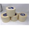 Image 1 : Lot of 4 - 4 inch wide jumbo rolls of masking tape